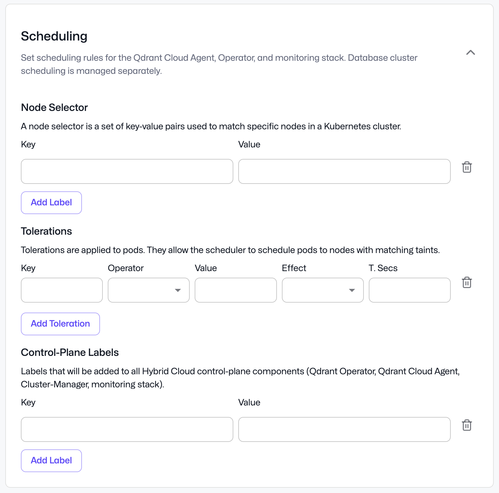 Create Hybrid Cloud Environment - Connection Scheduling